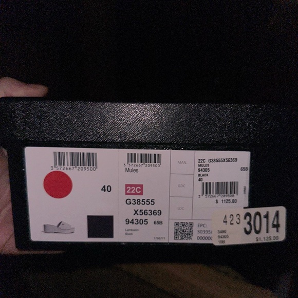 Chanel leather wooden mules NIB - Picture 5 of 5